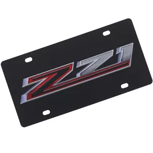 Chevrolet Z71 Logo License Plate (Black on Black) - Picture 1 of 4