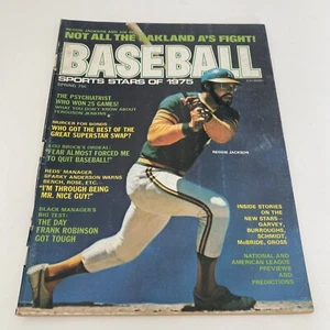 Vintage 70s BASEBALL Sports Stars Of 1975 Spring Issue Reggie Jackson Cover - Picture 1 of 7