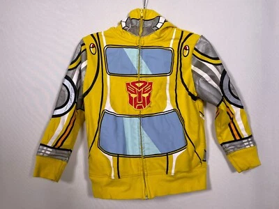 Universal Studios Transformers Bumble Bee Yellow Zip Up Costume Hoodie Youth XS - Image 1 of 4
