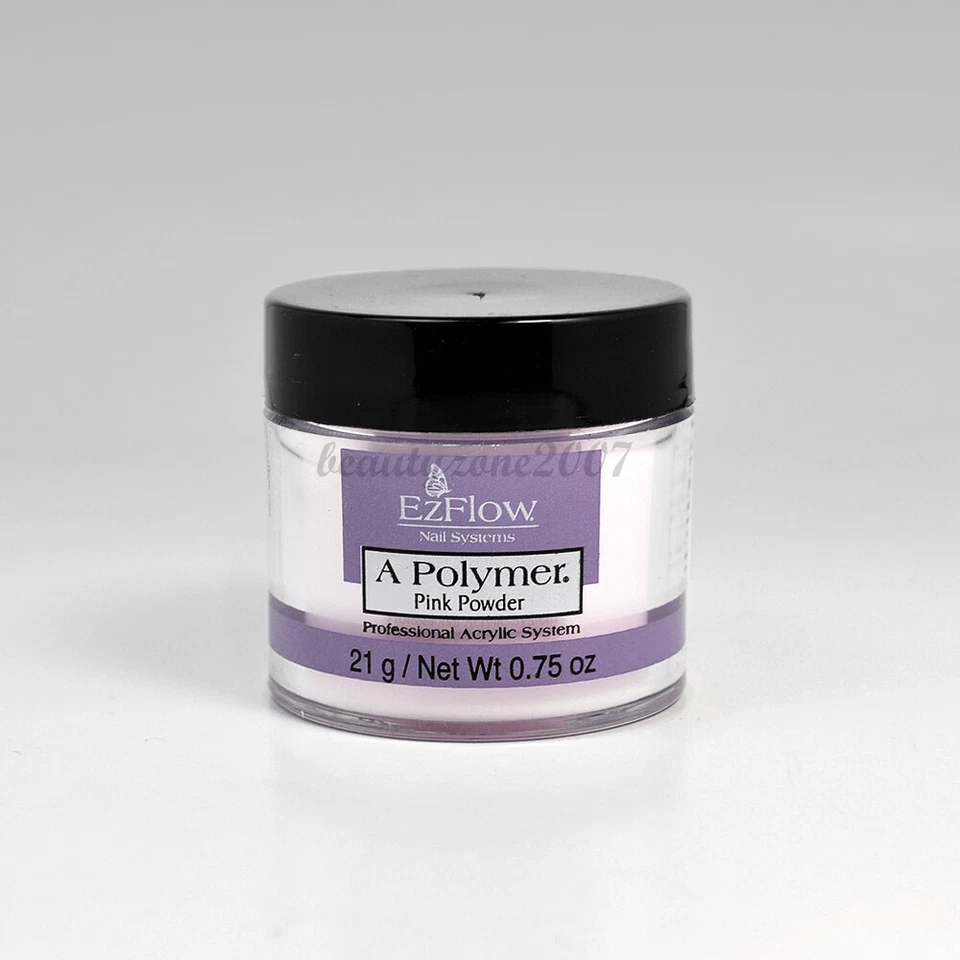 Polvo acrílico para uñas profesional EzFlow - rosa 0,75 oz #66048 Foto 1 de 1