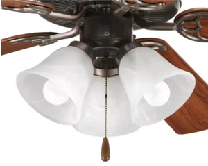 Progress Lighting Fan Light Kits 3-Light Antique Bronze Ceiling Fan Light Kit - Picture 1 of 6