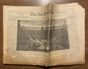 Periódico de colección The New York Times domingo 12 de junio de 1949 sección 2 **mal estado** - Imagen 1 de 20