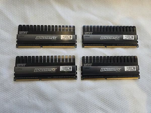 Crucial Balistix Elite DDR3 32GB 1866MHz 1.5v 4 x 16GB lots bundle - Picture 1 of 4