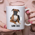 Funny Personalized Boxer Brown Fawn Custom Name Coffee Mug