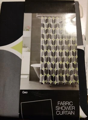 JCPENNEY Studio Shower Curtain New In Package Geo Pattern - Image 1 of 4