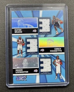 2005-06 Luxury Box Trinity Jersey Triple /250 🔥🔥🔥 Brand, Maggette, Livingston - Picture 1 of 6