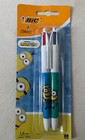 Lot 2 Stylos Bic 4 Couleurs Les Minions Tom & Bob ÉDITION LIMITÉE - BIC