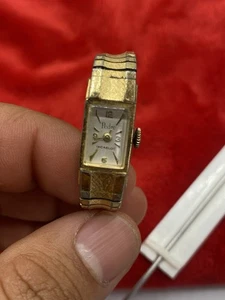Reloj mecánico vintage para mujer PEDRE Incabloc años 60 relleno de oro bisel de 11 mm - Imagen 1 de 12