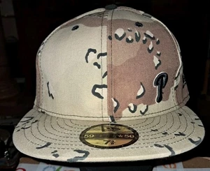 Gorra ajustada New Era 59FIFTY Philadelphia Phillies Desert Storm camuflada talla 7 3/8 - Imagen 1 de 6