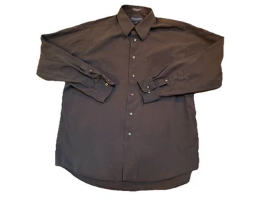 Camisa masculina manga longa Giorgio Brutini preta GG 16-16 1/2 34/35 - Imagem 1 de 4