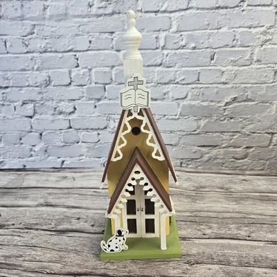 Church Birdhouse Wood Decorative 12"  - Image 1 of 4