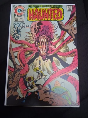HAUNTED #18 CHARLTON 1974 Joe Staton Signed VF- 7.5 Bronze Age Horror - Image 1 of 2