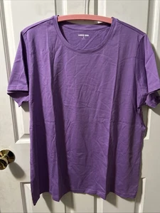 Lands End Womens Size XL Fresh Lavender Tee Shirt Casual 100% Cotton New - Picture 1 of 5