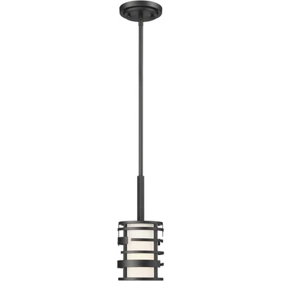 Mini colgante negro texturizado Nuvo Lighting 60/6432 Lansing Foto 1 de 4