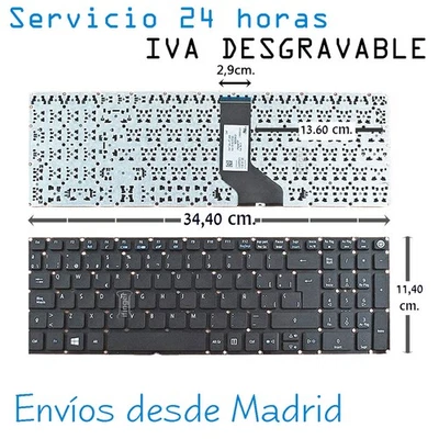 IFINGER Teclado Español para Portatil Acer Extensa 15 EX2540 repuesto