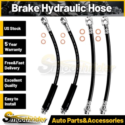 Manguera hidráulica de freno trasero delantero Sunsong 4 piezas para Oldsmobile Alero 2004-2004 Foto 1 de 4