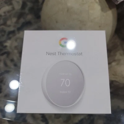New Google Nest Smart Thermostat Charcoal Gray Black G4CVZ - Image 1 of 2
