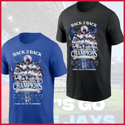 FREESHIP! Los Angeles Dodgers Back 2 Back World Series Champions 2024-2025 Fans - Image 1 of 4