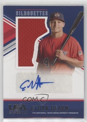 2018 Panini USA Baseball Stars & Stripes Jerseys Blue Ink /199 Ethan Hearn Auto - Image 1 of 2