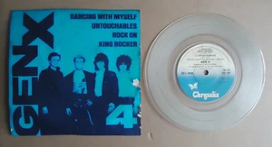 Generation Gen X EP Dancing with Myself 1981 Clear Vinyl Record 7" Crysalis 33rp - Picture 1 of 2