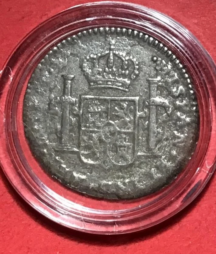 1700 Colonial Español MÉXICO PLATA 2 Reales! Antigua moneda española! Foto 1 de 2