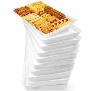 10 pcs Serving Tray for Entertaining, Serving Platters for Snacks, Fruit, Coo... - Picture 1 of 7