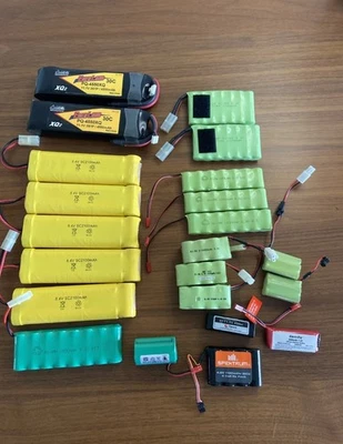 Lote de 22 baterías de radio control RC, Horizon Hobby/EnerLand/Ni-MH/electrifly Foto 1 de 4