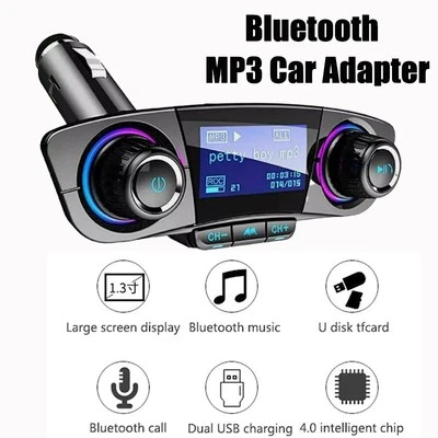 Hot Car MP3 Player Bluetooth 4.0 Handsfree SUV Kit Digital Screen Accessories - Image 1 of 4