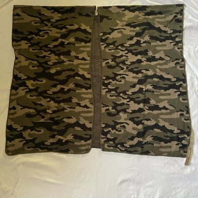 Camo Open Front Knit Shawl One Size - Image 1 of 4