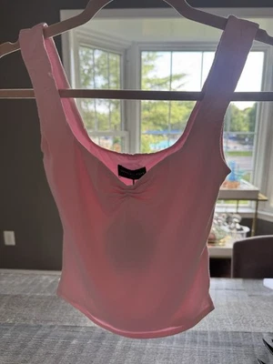 White Fox Pink Taking Off Top with Side Slits - new with tags - Image 1 of 4