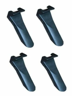 4x Nuevo Inserciones de Plástico Negro Abrazadera de Mandíbula Cubiertas Protector Foto 1 de 4