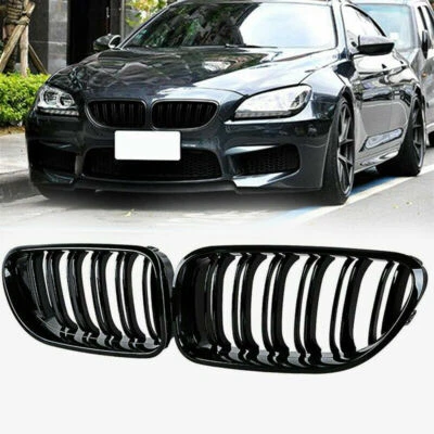 Glossy Black Front Kidney Grille For BMW F06 640i 650i M6 Gran Coupe 2012-2016 - Image 1 of 4