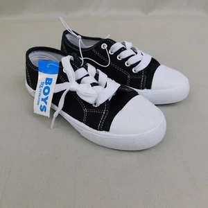 OT Revolution Boy's Lace-Up Low-Top Canvas Sneakers - Big Kids 1, Black #219 - Picture 1 of 7
