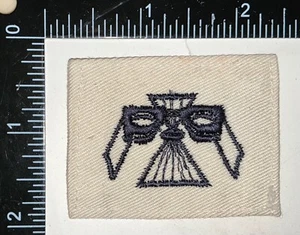 USN US Navy Photographic Intelligenceman Distinguishing Striker Mark WHITE Patch - Picture 1 of 2
