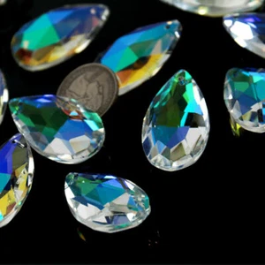 10X AB Christmas CRYSTAL Lamp Prisms Chandelier Hanging Pendant Decor SUNCATCHER - Picture 1 of 11