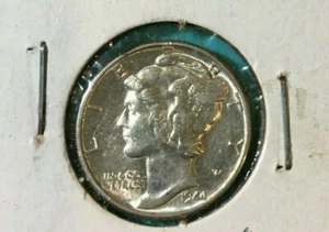1944 P MERCURY DIME AU See Photos 90% SILVER CONTENT 1944-P Small Spot Back - Picture 1 of 2