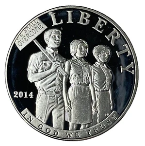 2014-P $1 Civil Rights of 1964 Modern Silver Commemorative Dollar Proof # - Picture 1 of 2
