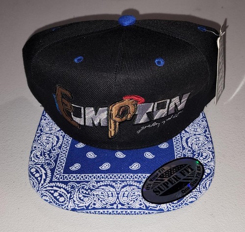 COMPTON UNIFIED LIMITED EDITION JOE COOL BLACK & BLUE SNAPBACK CAP HAT ...
