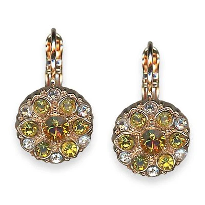 Pendientes de Mariana Fields of Gold Coll. Cristales austriacos Fab Lt amarillos y transparentes Foto 1 de 3