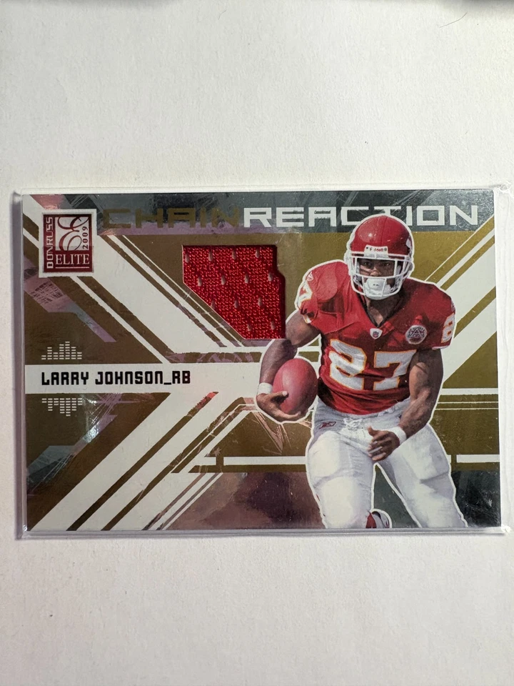 K326,504 - 2009 Donruss Elite Chain Reaction Jerseys #25 Larry Johnson #/299 - Image 1 of 1