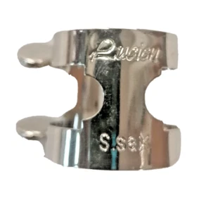 Lucien Legatura in Metallo Sassofono Soprano Doppia Vite Sax Nichelato Fascetta - Picture 1 of 8