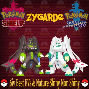 Pokemon Sword & Shield Zygarde 6IV Best EVs & Nature Shiny & Non Shiny Home