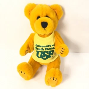 University of South Florida Tshirt Yellow Orange 9” bear plush steven smith ucsf - Picture 1 of 10