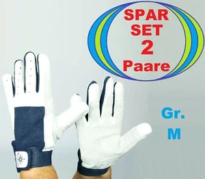 2x Veranstaltungstechniker Handschuhe M (8) AF Echt Leder Rigging Roadie Drummer - Picture 1 of 12