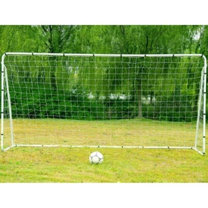 Juego de entrenamiento de portería de fútbol de tubo de acero de 12' x 6' pies con red clavo de tierra fútbol deporte - Imagen 1 de 7