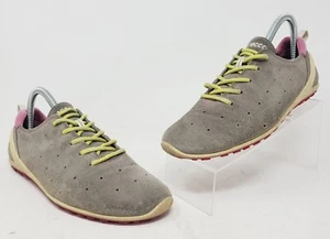 Ecco Womens Shoes 38 US 6-6.5 Gray Biom Hydro Max Suede Hiking - Picture 1 of 8