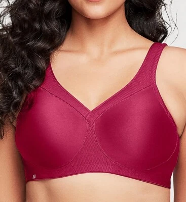 GLAMORISE Ruby Red Full Figure Soft Cup Sports Bra, US 36I, UK 36G, NWOT - Image 1 of 4