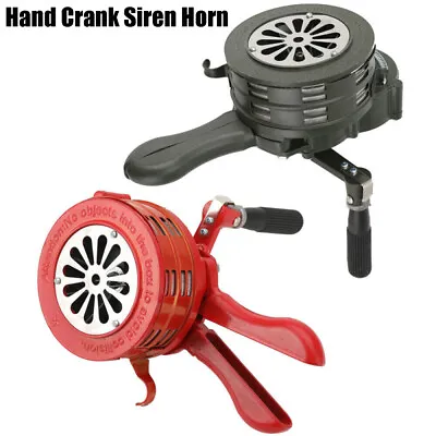 Hand Crank Siren Horn Manual Operated Air Raid Alarm Emergency Safety 110 ± 2 DB • 33.60£