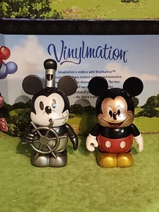 Disney Vinylmation 3" Park Set Mickey durch die Jahre Dampfschiff und modern - Bild 1 von 2