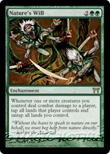 MTG - NATURE'S WILL - Champions of Kamigawa (R) - Image 1 of 1